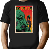 Cthulhu (Vintage) T-Shirt for Men & Women, T-Shirts Graphic Tee - Black