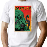 Cthulhu (Vintage) T-Shirt for Men & Women, T-Shirts Graphic Tee - White