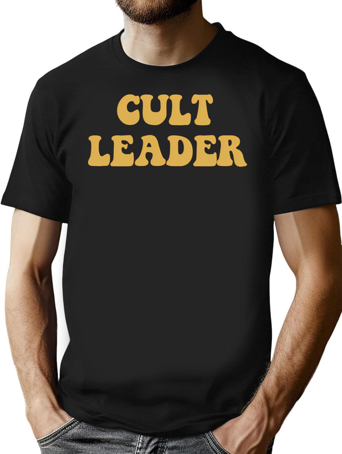 Cult Leader T-Shirt for Men & Women, T-Shirts Graphic Tee - Black