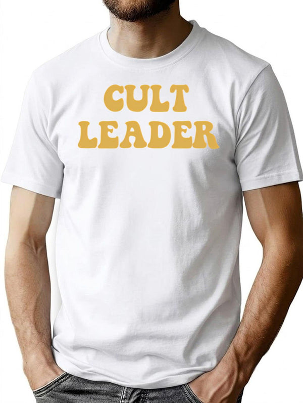 Cult Leader T-Shirt for Men & Women, T-Shirts Graphic Tee - White