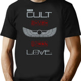 Cult T-Shirt for Men & Women, T-Shirts Graphic Tee - Black