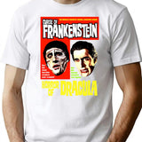 Curse Of Frankenstein Horror Of Dracula T-Shirt for Men & Women, T-Shirts Graphic Tee - White