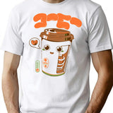 Cute Coffee X-Ray T-Shirt for Men & Women, T-Shirts Graphic Tee - White