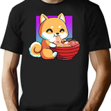 Cute Fox The Great Ramen Off Kanagawa T-Shirt for Men & Women, T-Shirts Graphic Tee - Black