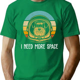 Cute Schnauzer Astronaut - Funny Schnauzer T-Shirt for Men & Women, T-Shirts Graphic Tee - Green