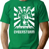 Cyberstorm (Vibrations 1996) T-Shirt for Men & Women, T-Shirts Graphic Tee - Green