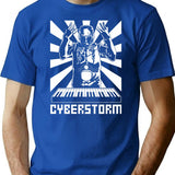 Cyberstorm (Vibrations 1996) T-Shirt for Men & Women, T-Shirts Graphic Tee - Blue