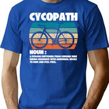 Cycopath Retro Vintage T-Shirt for Men & Women, T-Shirts Graphic Tee - Blue