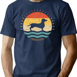 Dachshund Vintage Dachshund Dog Dachshund Dad Dachshund Funny Dachshund Dachshund Gifts Dachshund Gifts Dachshund Lover Dachshund Mom T-Shirt for Men & Women, T-Shirts Graphic Tee - Navy