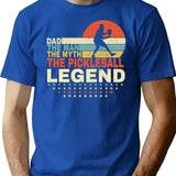 Dad The Man The Myth The Pickleball Legend Shirt Men Vintage Pickleball Dad T-Shirt Father'S Day Gift T-Shirt for Men & Women, T-Shirts Graphic Tee - Blue