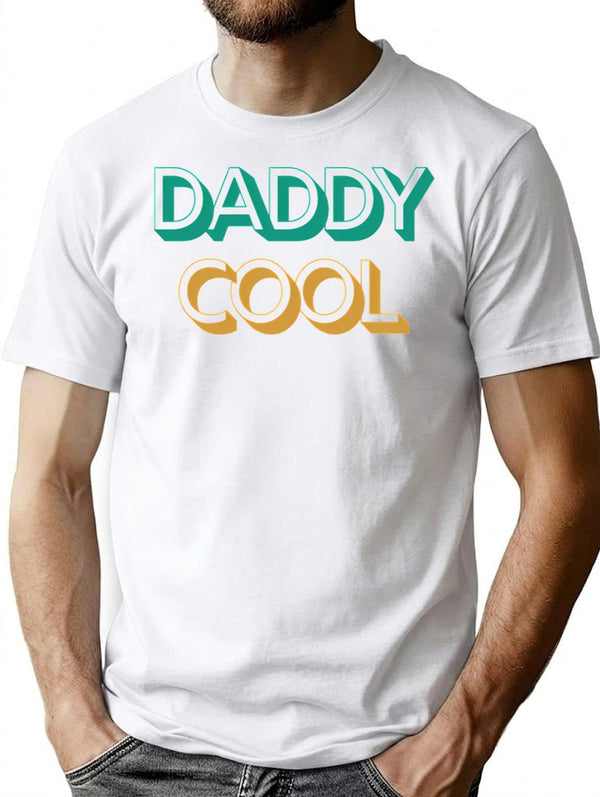 Daddy Cool Retro Style Father'S Day Gift (2) T-Shirt for Men & Women, T-Shirts Graphic Tee - White