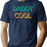 Daddy Cool Retro Style Father'S Day Gift (2) T-Shirt for Men & Women, T-Shirts Graphic Tee - Navy
