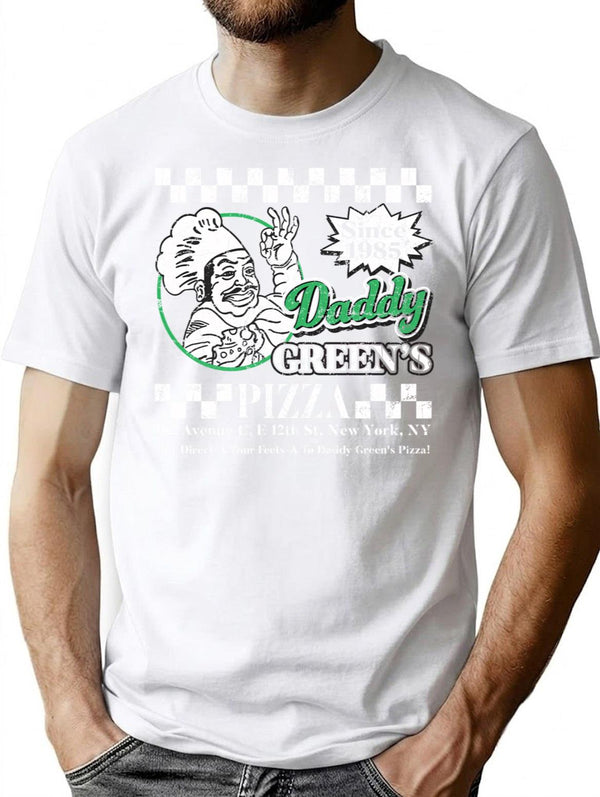 Daddy Green'S Pizza Last Dragon T-Shirt for Men & Women, T-Shirts Graphic Tee - White