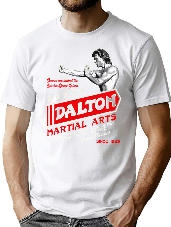 Dalton Martial Arts T-Shirt for Men & Women, T-Shirts Graphic Tee - White