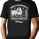 Damone'S Ticket Service T-Shirt for Men & Women, T-Shirts Graphic Tee - Black