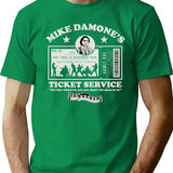 Damone'S Ticket Service T-Shirt for Men & Women, T-Shirts Graphic Tee - Green