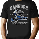 Danbury Trashers Ice Hockey Vintage T-Shirt for Men & Women, T-Shirts Graphic Tee - Black