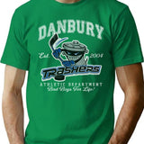 Danbury Trashers Ice Hockey Vintage T-Shirt for Men & Women, T-Shirts Graphic Tee - Green