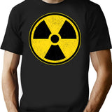 Danger Radiation Area - Radiation Warning (1) T-Shirt for Men & Women, T-Shirts Graphic Tee - Black