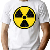 Danger Radiation Area - Radiation Warning (1) T-Shirt for Men & Women, T-Shirts Graphic Tee - White