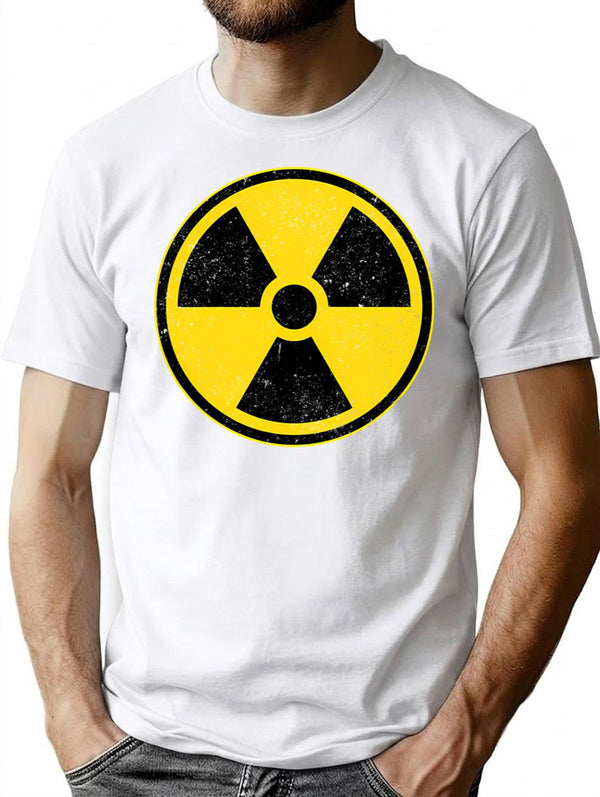 Danger Radiation Area - Radiation Warning (1) T-Shirt for Men & Women, T-Shirts Graphic Tee - White