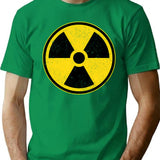Danger Radiation Area - Radiation Warning (1) T-Shirt for Men & Women, T-Shirts Graphic Tee - Green