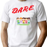 Dare Keep Kids Off Drugs Shirt Vintage Protect Young Tshirt Trust To Be Dare Save Children Family Shirt T-Shirt for Men & Women, T-Shirts Graphic Tee - White