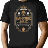Darkside Roast Label T-Shirt for Men & Women, T-Shirts Graphic Tee - Black