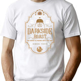 Darkside Roast Label T-Shirt for Men & Women, T-Shirts Graphic Tee - White