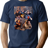 Dave Matthews T-Shirt for Men & Women, T-Shirts Graphic Tee - Navy
