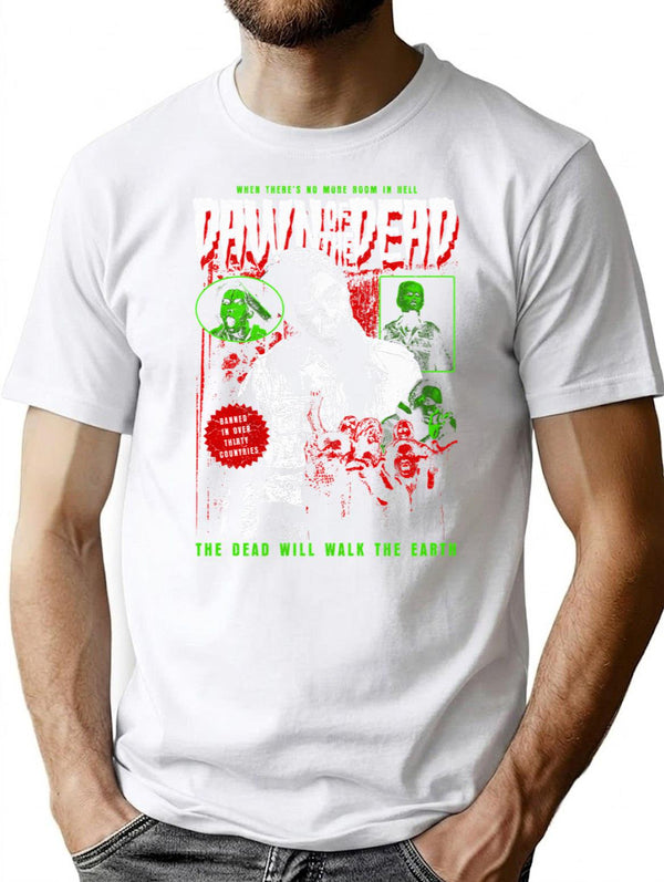 Dawn Of The Dead T-Shirt for Men & Women, T-Shirts Graphic Tee - White