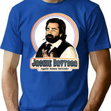 Daytona Jackie Smoking Design T-Shirt for Men & Women, T-Shirts Graphic Tee - Blue