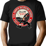 Db Cooper Skydiving School T-Shirt for Men & Women, T-Shirts Graphic Tee - Black