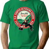 Db Cooper Skydiving School T-Shirt for Men & Women, T-Shirts Graphic Tee - Green