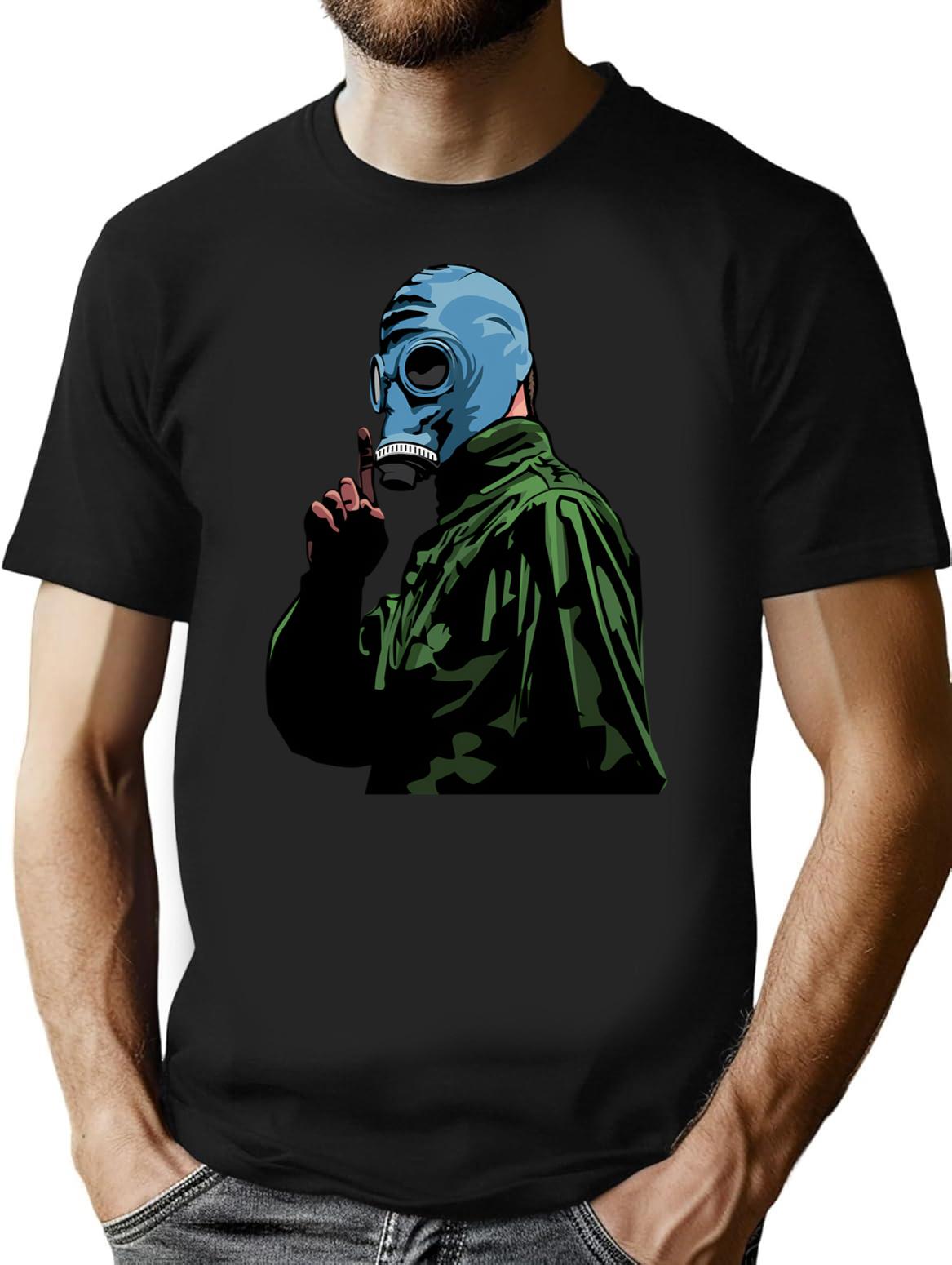 Dead Man'S Shoes Comic Style Illustration T-Shirt for Men & Women, T-Shirts Graphic Tee - Black