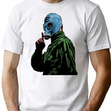 Dead Man'S Shoes Comic Style Illustration T-Shirt for Men & Women, T-Shirts Graphic Tee - White