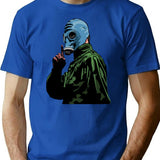 Dead Man'S Shoes Comic Style Illustration T-Shirt for Men & Women, T-Shirts Graphic Tee - Blue