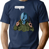 Dead Man'S Shoes Dance At My Party Comic Style Illustration T-Shirt for Men & Women, T-Shirts Graphic Tee - Navy