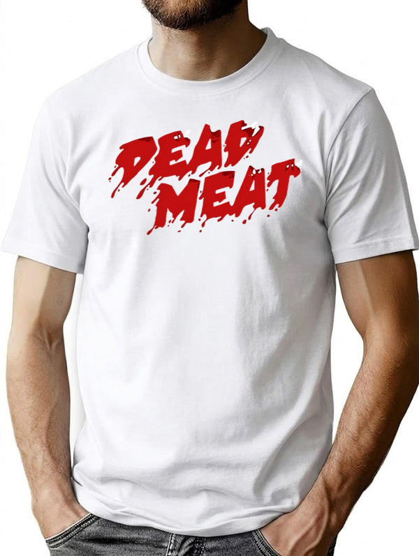 Dead Meat Youtube Logo Transparent T-Shirt for Men & Women, T-Shirts Graphic Tee - White
