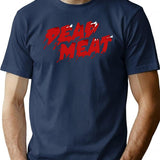 Dead Meat Youtube Logo Transparent T-Shirt for Men & Women, T-Shirts Graphic Tee - Navy