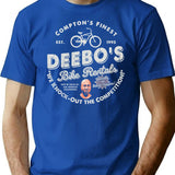 Deebo'S Bike Rentals (1) T-Shirt for Men & Women, T-Shirts Graphic Tee - Blue
