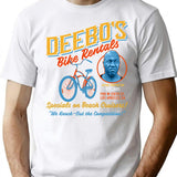 Deebo'S Bike Rentals T-Shirt for Men & Women, T-Shirts Graphic Tee - White