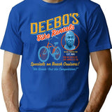 Deebo'S Bike Rentals T-Shirt for Men & Women, T-Shirts Graphic Tee - Blue