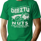 Deeztu Nuts And Screw Co. Worn Dks T-Shirt for Men & Women, T-Shirts Graphic Tee - Green