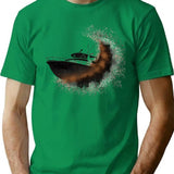 Degradation (1) T-Shirt for Men & Women, T-Shirts Graphic Tee - Green