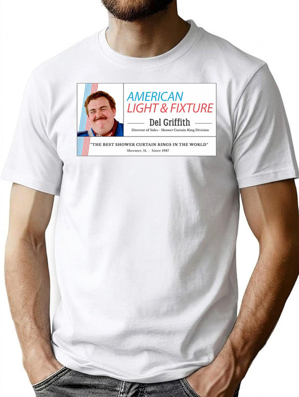 Del Griffith - Shower Curtain Ring Sales T-Shirt for Men & Women, T-Shirts Graphic Tee - White