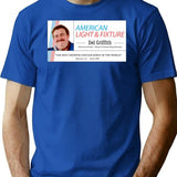 Del Griffith - Shower Curtain Ring Sales T-Shirt for Men & Women, T-Shirts Graphic Tee - Blue