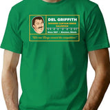 Del Griffith Shower Curtain Rings Salesman T-Shirt for Men & Women, T-Shirts Graphic Tee - Green