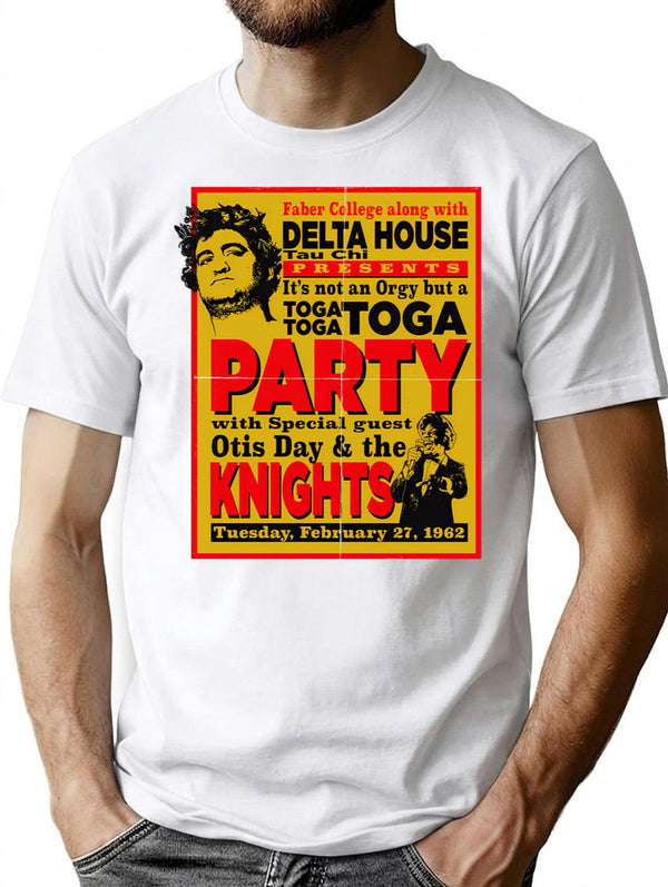 Delta House Flyer From Animal House Lts T-Shirt for Men & Women, T-Shirts Graphic Tee - White