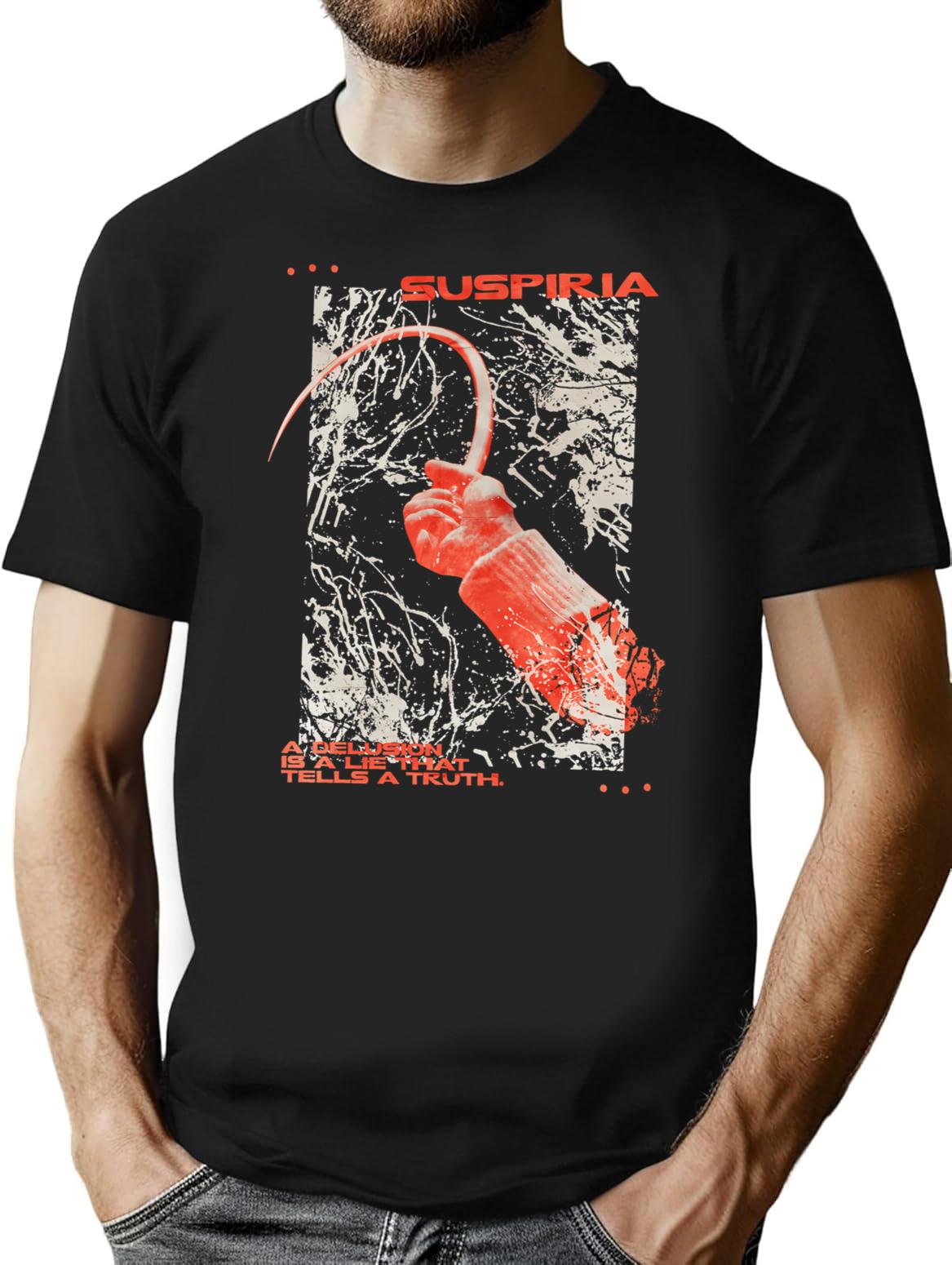 Delusional Truth - Suspiria T-Shirt for Men & Women, T-Shirts Graphic Tee - Black